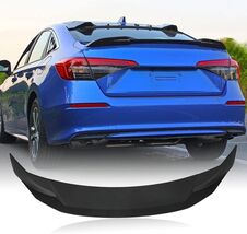 Acmex Rear Spoiler Wing Compatible 2016-21 Civic 10th 4-Door Sedan Matte... - $23.75