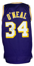 Shaquille O&#39;Neal Signed Custom Purple Pro Style Basketball Jersey BAS ITP - £155.91 GBP