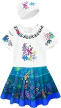 Zhi Xuan Girl&#39;s One-Piece Swimsuit with Cap - Zippered Back - Size: 5 - £11.60 GBP