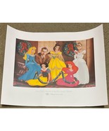 Walt Disney Cruise Line Theater Princesses Print Once upon a Holiday Sno... - $98.99