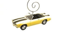 Christmas Ornament for 1969 Chevy Camaro SS Convertible Yellow Black Stripe - $37.24