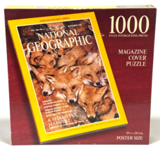 Jigsaw Puzzle National Geographic Red Foxes 1000 pieces 19 X 28 NEW SEALED - $9.38
