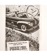 1944 Pennzoil Gasoline &amp; Oil Advertisement Automobilia Pennsylvania Pure... - $29.99