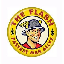 Flash Jay Garrick Button White - £6.00 GBP