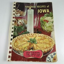 Favorite Recipes of Iowa Women&#39;s Club Leaders Spiral Cookbook 1964 VTG - £7.74 GBP