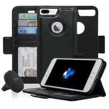 Navor Car Mount and iPhone 7 Plus Detachable Magnetic Housing Wallet Case - £15.58 GBP+