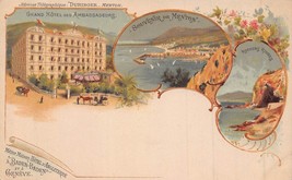 Menton Francia ~ Grand Hotel Des Ambassadeurs-Rochers Rossi ~ Tinto Foto - £7.50 GBP