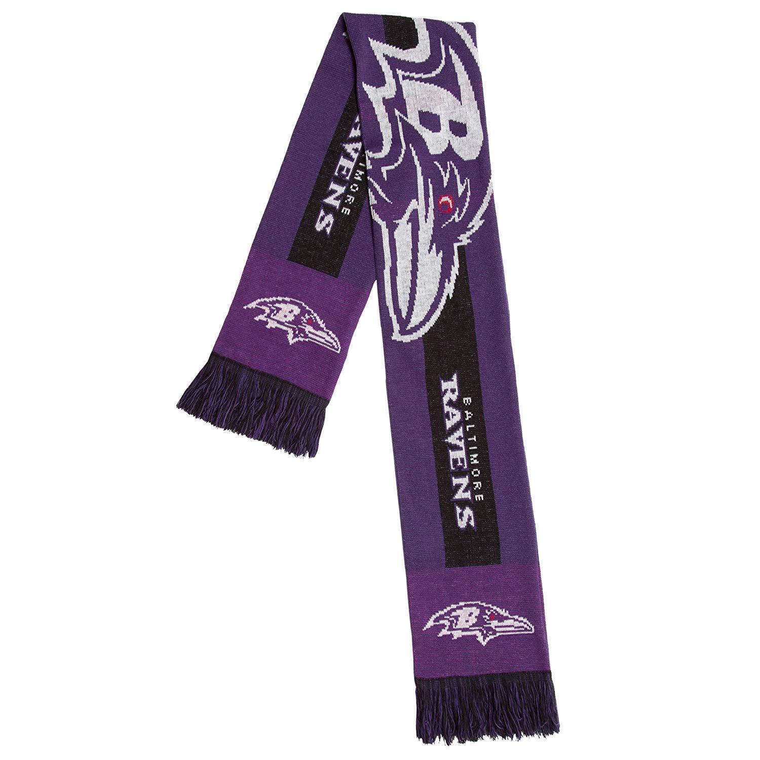 Primary image for NFL Baltimore Ravens 2016 Big Logo Scarf 64"x6" by Forever Collectibles