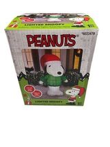 Gemmy Airblown Inflatables Peanuts Puffer Jacket Snoopy Christmas 6Ft Ta... - $59.99
