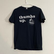 Planet Fitness T Shirt Small Black Thumbs Up Logo Cotton Blend - €8,56 EUR