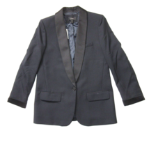 NWT J.Crew Collection Shawl-collar Tuxedo Blazer in Black Wool Blend Jacket 10 - £93.57 GBP