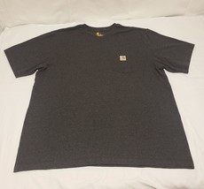 Carhartt T Shirt Original Fit Pocket Crewneck Mens Size 2XL XXL Dark Gray - £7.67 GBP