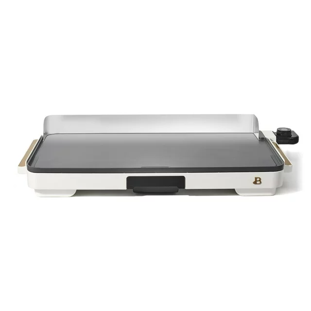 Drew Barrymore&#39;s XL Electric Griddle: 12&quot;x22&quot; Non-Stick White Icing - $153.46