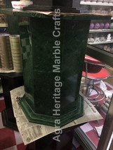 18&quot;x12&quot; Green Marble Handmade Pedestal Stand For Sale Hallway Decor E556 - £532.75 GBP