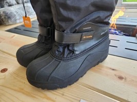 Columbia Youth Powderbug Forty Boots Black Waterproof 400g Insulation Size 6.0 - $39.60