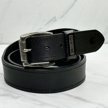 Carhartt Black Thick Genuine Leather Belt Size 44 Mens - $29.69