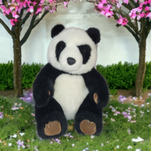 K&amp;M International Panda Bear Plush Brown Paws Stuffed Animal Toy 10” - £9.58 GBP