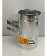 Master Flow 6 Inch Round Tee Galvanized Steel T6X6X6 90° Angle 1-Pack - €16,86 EUR