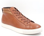 Alfani Men Mid Top Sneakers Jensen Size US 10M Tan Brown Faux Leather - $49.50