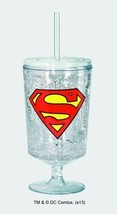 DC Comics Superman S Chest Logo Acrylic Gel Freezer Goblet, NEW UNUSED - £6.13 GBP