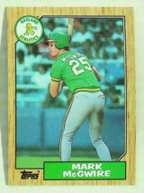 1987 Topps Mark McGwire Oakland Athletics #366 Baseball Card - $3.99