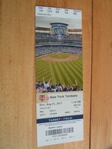 MLB 2011 Minnesota Twins (Central Division Champs) Vs New York NY Yankees 8/21 - £2.33 GBP
