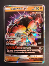 Pokemon TCG Buzzwole GX 57/111 Crimson Invasion Ultra Rare NM - £3.59 GBP