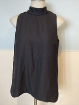 DKNYC Black High Neck Sleeveless Lined Top Size XS - £9.74 GBP