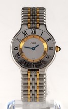 Must de Cartier 21 Women&#39;s Two Tone Stainless Steel Quartz Watch Vintage... - £1,043.88 GBP
