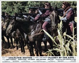 Planet of the Apes 1968 armed gorillas on horseback take aim 8x10 inch photo - £7.81 GBP