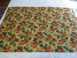 4344. Pumpkin Patch Home Decor, Craft Cotton Fabric - 56&quot; X 1 Yd. - £4.70 GBP