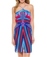 Gottex Swimsuit Cover Up Neo Tribe Collection High Neck Dress $288 PS Pe... - £76.61 GBP
