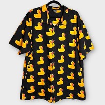 NEFF Rubber Ducky Novelty Print Button-Up Men&#39;s short sleeve shirt size 3XL - $35.00