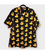 NEFF Rubber Ducky Novelty Print Button-Up Men&#39;s short sleeve shirt size 3XL - $47.66 CAD