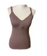 Rhonda Shear Sz M Brown Shapewear Top Shirt Sleeveless Cami Form Fitting - €13,62 EUR