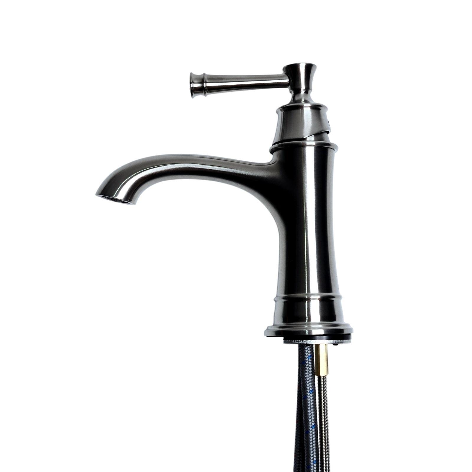Signature Hardware 480487 Beasley Single Hole Bathroom Faucet - Brushed ... - $195.90