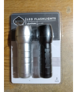 Dashing 1 Black &amp; 1 Sliver Aluminum Flashlight Set - $10.26 CAD