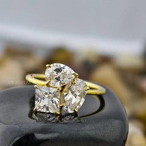3.00 Ct Toi Et Moi Lab Diamond ring pear princess oval shape Engagement ... - $314.00