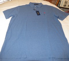 Mens Polo Ralph Lauren short sleeve polo short 2XB BIG Blue Heather 4710... - £42.20 GBP