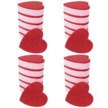 Heart Shaped Sponge, Dual-Sided Kitchen Scrubber For Washing Dishes, Pots, Pans  - £26.98 GBP