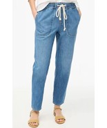 J.CREW Womens Jeans Relaxed Jogger Blue Jeans 31x28 Drawstring Soft Deni... - £8.41 GBP