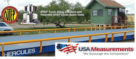 USA Measurements 20 x 10 ft Truck Scale 100,000 lb Steel Deck NTEP Approved - £24,107.49 GBP