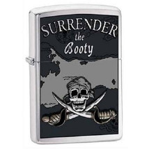 Zippo Lighter - Surrender the Booty Brushed Chrome - 851153 - £22.12 GBP