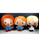 Child’s Play 80&#39;s Scary Set of 3 Movie Chibi Chucky Plush Stuffed Doll G... - $73.77 CAD