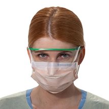 Halyard Health 47107 Fluidshield Level 3 Procedure Mask, Pleat Style, Fo... - £107.59 GBP