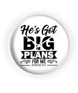 Wall Clock &quot;He&#39;s Got Big Plans For Me&quot; - $34.99
