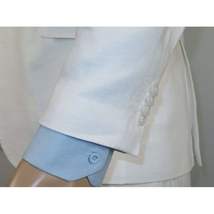 Men Premium 100% Linen Cocktail Suit by INSERCH Breathable and cool SU880 White image 6