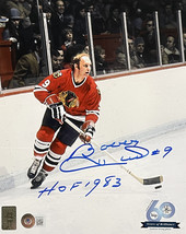 Bobby Hull Autografato 8x10 Chicago Blackhawks Foto Hof 1983 Inscritto Beckett - £108.54 GBP