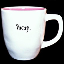 Rae Dunn Magenta Pink Interior Grande Vacay Rustic Coffee Cup Mug - £15.72 GBP