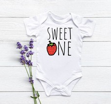 strawberry onesie®, baby shower gift, strawberry birthday, first birthday, fruit - £14.70 GBP